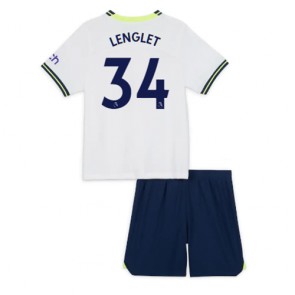 Tottenham Hotspur Clement Lenglet #34 Hjemmedraktsett Barn 2022-23 Kortermet (+ Korte bukser)